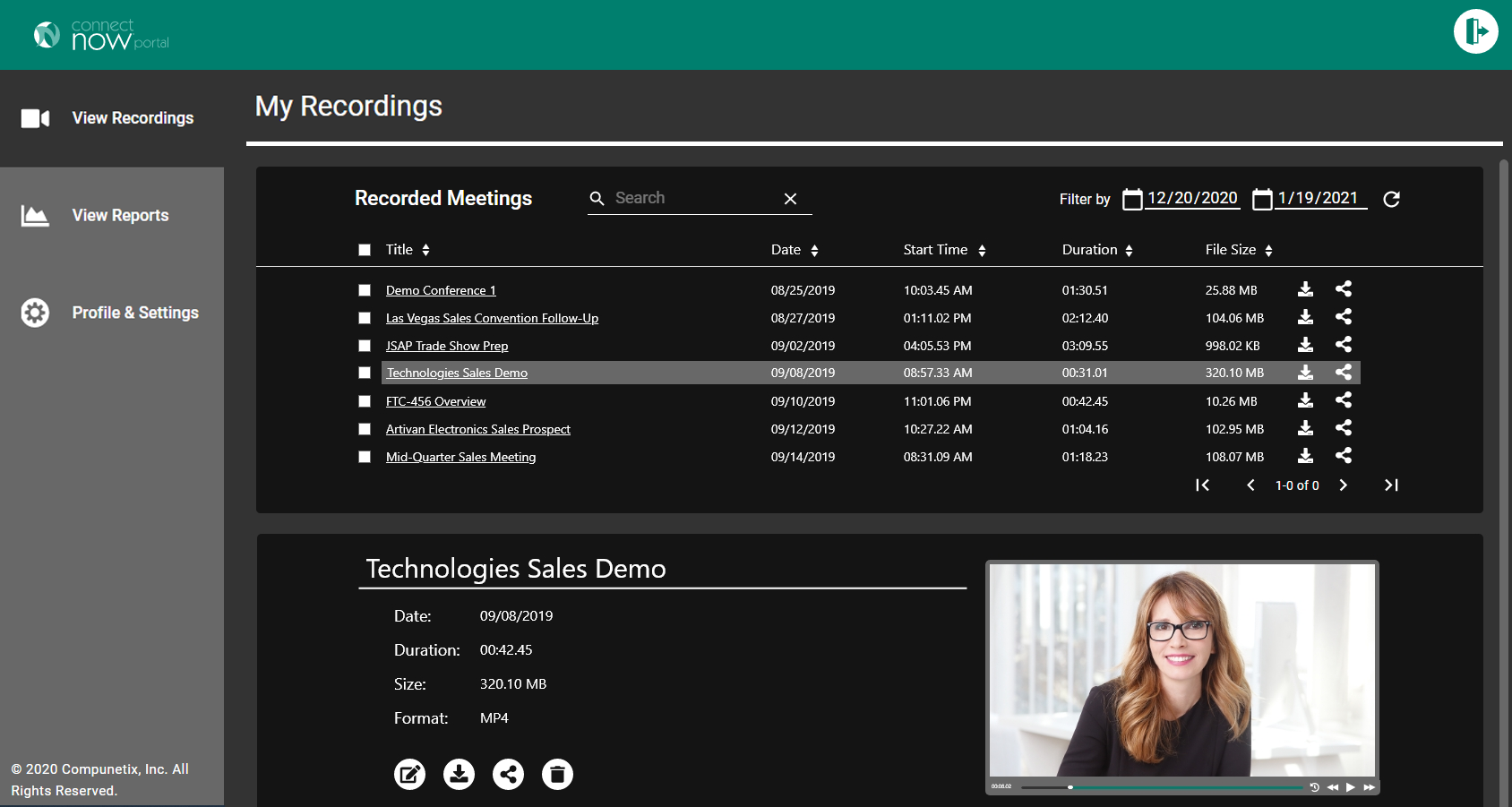 ConnectNow Portal_Reports